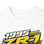 1995 ZR-1 Corvette graphic long sleeve tee | Yellow sports car design