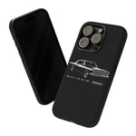 Vintage Galaxie 500 Phone Case | Classic Car Illustration, Black