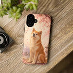 Akita Cherry Blossom Phone Case Sakura Dog Lover Gift