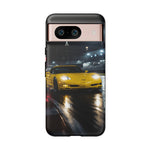 Yellow C5 Z06 Track Day Speed Art Tough Phone Case