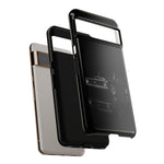 Black Classic C10 Truck Phone Case | Vintage Pickup Reflection, Minimal Auto Design