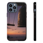 Temple Bell Sunset Phone Case Japan Zen Tough Case