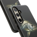 Snook Fishing Phone Case, Saltwater Portrait Black Cover, Gift