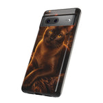 Burmese Golden Sable Portrait Art Tough Phone Case