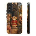 Corgi Royal Guard phone case | Cute British corgi soldier illustration