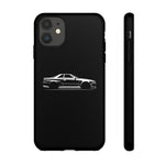 R34 Skyline GT-R White Silhouette Tough Phone Case Gift Art