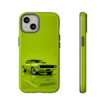 Green Cuda Muscle Car phone case for Gear Heads