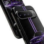R33 Skyline Phone Case, Purple 97 JDM Sports Car Stripe Studio Cover