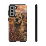 Border Terrier Earthy Watercolor Art Tough Phone Case
