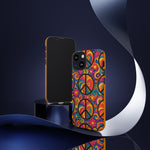Peace Love Rainbow Spiral Art Tough Phone Case