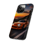 Supra MK4 Orange Touge Night JDM Speed Art Tough Phone Case