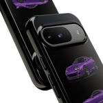MK4 Supra Phone Case Purple, Three-View Vector Cover