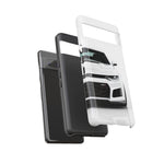 White Camaro Phone Case, ZL1 American Muscle Car Tough Cover for Men