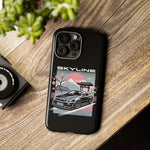 R34 Skyline GT-R Sakura Mountain JDM Tough Phone Case Gift