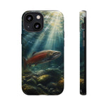 Salmon River Fishing Phone Case, Sunlit Current Cover