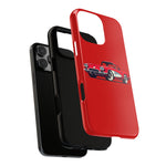 Red Classic Corvette C1 Illustration phone case | Retro Car Tough Case