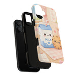 Milk Cookie Phone Case Cute Food Kawaii Tough Cover Gift Art