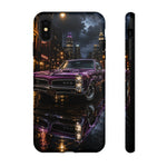 67 GTO Phone Case Purple, Rainy City Night Muscle Car Tough Cover