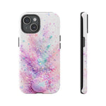 Pastel Galaxy Glitter Splash phone case | tough cover