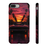 1969 Charger Sunset Tough Phone Case - Palm Silhouette Poster