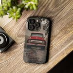 F100 Phone Case, Red White Classic Truck Foggy Road Cover, Gift