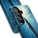 Barracuda Silhouette Phone Case, Sunlit Marine Art Tough Cover