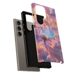Floating Pool Deck Phone Case, Pastel Cloud 3D Render Cover