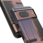 Temple Bell Sunset Phone Case Japan Zen Tough Case