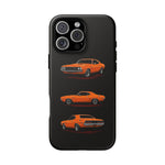 1970 Challenger Phone Case Orange, Three-View Vector Tough Cover