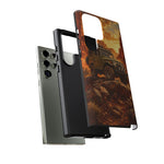 Land Cruiser FJ40 Classic 4x4 Red Rock Canyon Art Tough Phone Case