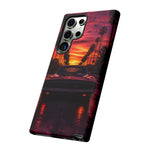 1969 Charger Sunset Tough Phone Case - Palm Silhouette Poster