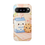 Milk Cookie Phone Case Cute Food Kawaii Tough Cover Gift Art