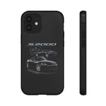 Black S2000 Roadster Collage JDM Tough Phone Case Cover Gift