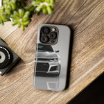 Silver Camaro Phone Case, ZL1 American Muscle Car Tough Cover for Men Gift