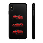 Red 370Z Sports Coupe Tough Phone Case for JDM Enthusiasts