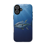 Yellowfin Tuna Phone Case, Deep Blue Water Tough Cover, Gift