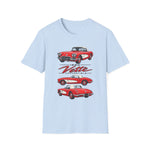 Red 1960 Corvette Convertible T-Shirt | Retro Classic Car Illustration