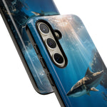Cobia Reef Phone Case, Shaft of Light Ocean Fishing Tough Cover