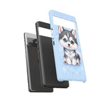 Siberian Husky Kawaii Ice Chibi Pet Dog Art Tough Phone Case