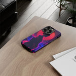 Neon Geisha Silhouette Phone Case | Tough Cover