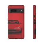 Red Miata Phone Case, NA MX5 90s JDM Roadster Tough Cover