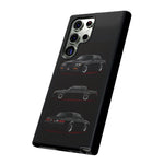 Black GNX Phone Case, Three-View Muscle Car Vector Tough Cover