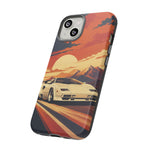 Retro Sunset Countach phone case | Sports car tough cover