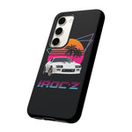 Retro IROC-Z Camaro phone case | 80s sunset palm car design