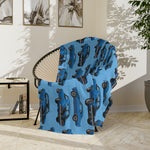1967 Camaro SS Marina Blue Throw Blanket Classic Muscle Car Gift