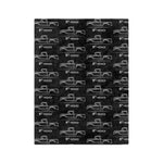 1961 F100 Line Art Microfiber Throw Blanket Classic Truck Gift