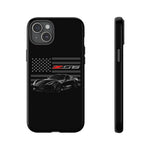 C7 Z06 American Flag Black Sports Car Tough Phone Case Cover