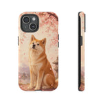 Akita Cherry Blossom Phone Case Sakura Dog Lover Gift