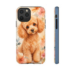 Miniature Poodle Whimsical Watercolor Art Tough Phone Case