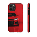 Red Camaro Phone Case, ZL1 American Muscle Car Tough Cover for Men, Gift